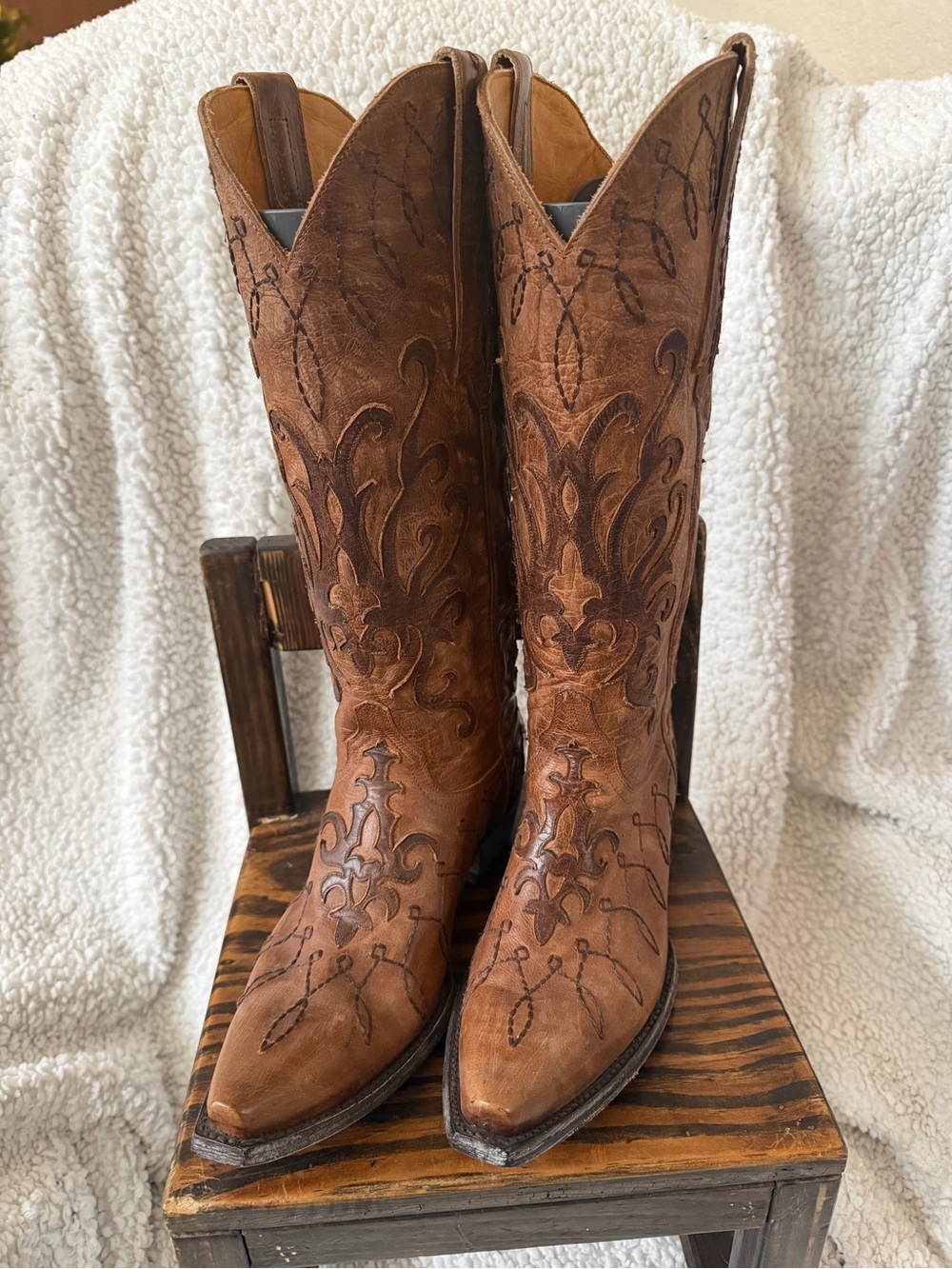 NEW Old Gringo Embroidered Brown Leather Western Cowgirl Boots